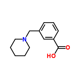 3-(1-Piperidinylmethyl)benzoic acid Structure