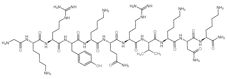 PACAP-38 (28-38) (human, chicken, mouse, ovine, porcine, rat) trifluoroacetate salt Structure