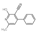 3-氰基-2-羟基-6-甲基-4-苯基吡啶结构式
