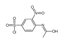 4-(乙酰基氨基)-3-硝基苯磺酰氯结构式