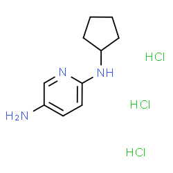 N2-Cyclopentylpyridine-2,5-diamine trihydrochloride Structure