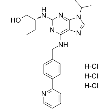 (R)​-​CR8 trihydrochloride结构式