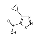 4-Cyclopropyl-[1,2,3]thiadiazole-5-carboxylicacid Structure