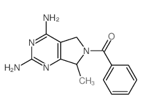 Methanone,(2,4-diamino-5,7-dihydro-7-methyl-6H-pyrrolo[3,4-d]pyrimidin-6-yl)phenyl-结构式