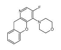 3-fluoro-4-morpholin-4-yl-10H-chromeno[3,2-b]pyridine结构式
