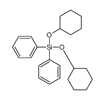 dicyclohexyloxy(diphenyl)silane结构式