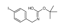 1,1-二甲基乙基N-[(4-碘苯基)甲基]氨基甲酸酯结构式
