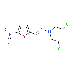 5-Nitro-2-furaldehyde bis(2-chloroethyl)hydrazone结构式