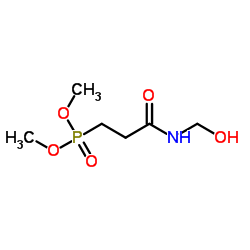 3-(Dimethylphosphono)-N-methylolpropionamide Structure