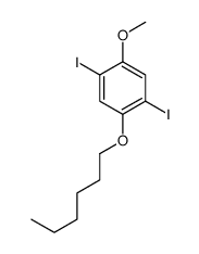 1-hexoxy-2,5-diiodo-4-methoxybenzene Structure