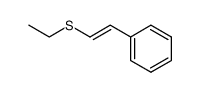 (E)-[2-(ethylsulfanyl)vinyl]benzene Structure