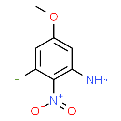 3-氟-5-甲氧基-2-硝基苯胺结构式