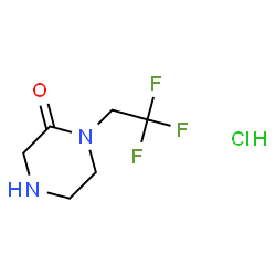 1-(2,2,2-三氟乙基)哌嗪-2-酮盐酸盐结构式