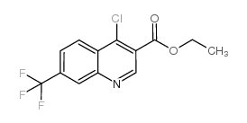 4-氯-7-三氟甲基喹啉-3-羧酸乙酯结构式
