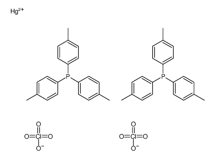 mercury(2+),tris(4-methylphenyl)phosphane,diperchlorate结构式