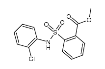 2-{[((2-氯苯基)氨基]磺酰基}苯甲酸甲酯结构式
