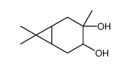 [1S-(1alpha,3beta,4alpha,6alpha)]-3,7,7-trimethylbicyclo[4.1.0]heptane-3,4-diol Structure