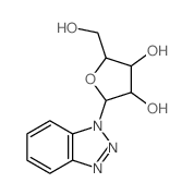 1H-Benzotriazole, 1-b-D-ribofuranosyl-结构式