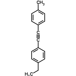 1-乙基-4-[(对甲苯基)乙炔基]苯结构式
