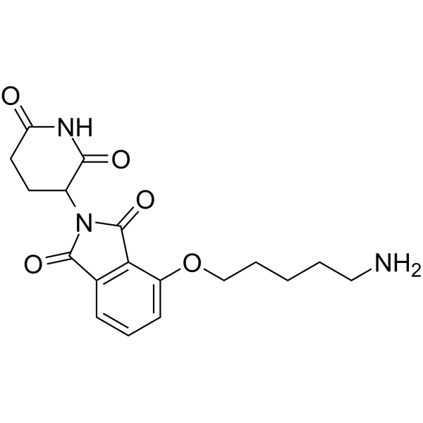 Thalidomide-O-C5-NH2结构式