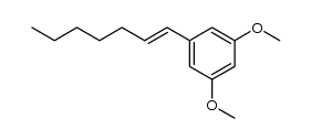 3,5-dimethoxy-1-(1-heptenyl)benzene Structure