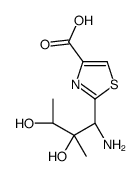 2-[(1S,2S,3R)-1-amino-2,3-dihydroxy-2-methylbutyl]-1,3-thiazole-4-carboxylic acid结构式