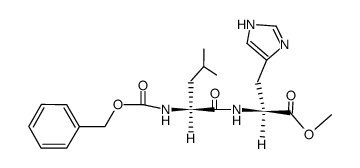 N-(Benzyloxycarbonyl-L-leucyl)-L-histidine methyl ester Structure