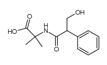 rac-2-methyl-2-[(3-hydroxy-2-phenylpropanoyl)amino]propanoic acid结构式