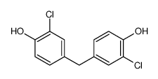 2-chloro-4-[(3-chloro-4-hydroxyphenyl)methyl]phenol结构式