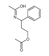 (3-acetamido-3-phenylpropyl) acetate Structure