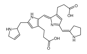 3-[2-[[3-(2-carboxyethyl)-5-(2,5-dihydro-1H-pyrrol-2-ylmethyl)-1H-pyrrol-2-yl]methylidene]-5-(pyrrolidin-2-ylidenemethyl)pyrrol-3-yl]propanoic acid Structure