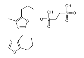 ethane-1,2-disulfonic acid,4-methyl-5-propyl-1,3-thiazole Structure