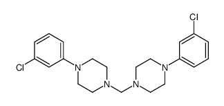 Bis-(m-chlorophenylpiperazino)-methane结构式