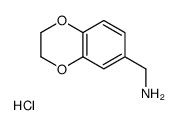 (2,3-二氢苯并[b][1,4]二噁烷-6-基)甲胺盐酸盐结构式