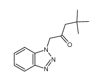 1-(1H-1,2,3-benzotriazol-1-yl)-4,4-dimethyl-2-pentanone Structure