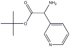 2-氨基-2-(吡啶-3-基)乙酸叔丁酯结构式