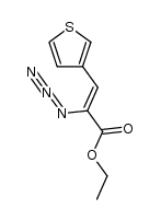 Ethyl azido-3-thiopheneacrylate结构式