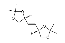 trans-3,4-didehydro-3,4-dideoxy-1,2:5,6-di-O-isopropylidene-D-threo-hexitol结构式
