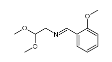 2,2-dimethoxy-N-(2-methoxybenzylidene)ethanamine Structure
