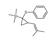 2-(2-methyl-1-propenyl)-1-(phenylthio)-1-(trimethylsilyl)cyclopropane结构式