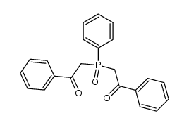 Bis[2-phenyl-2-oxoethyl]phenylphosphine oxide结构式