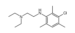 N,N-diethyl-N'-(3-chloro-2,4,6-trimethyl-phenyl)-ethylenediamine结构式
