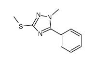 1-methyl-3-methylsulfanyl-5-phenyl-1,2,4-triazole Structure