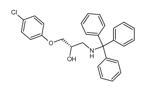 (S)-1-(4-chlorophenoxy)-3-(tritylamino)propan-2-ol结构式
