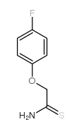 2-(4-氟苯氧基)乙烷硫代酰胺结构式