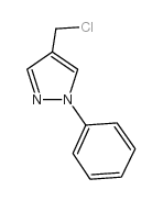 4-氯甲基-1-苯基-1H-吡唑结构式
