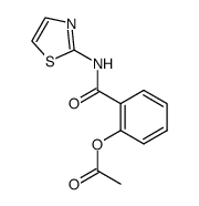 2-acetoxybenzoyl-N-(thiazol-2-yl)amide Structure