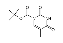 5-甲基-2,4-二氧代-3,4-二氢嘧啶-1(2H)-羧酸叔丁酯结构式