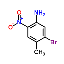 5-溴-4-甲基-2-硝基苯胺结构式