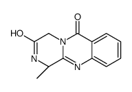 (1S)-1-methyl-2,4-dihydro-1H-pyrazino[2,1-b]quinazoline-3,6-dione结构式